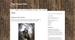 Desktop Screenshot of fleethousefarm.co.uk